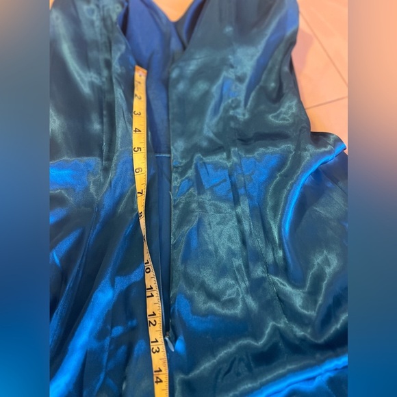 CESAR ROSARIO Ladies Blue Formal Dress Ball Gown Asimétrico Wedding Party . PROM - Picture 16 of 16